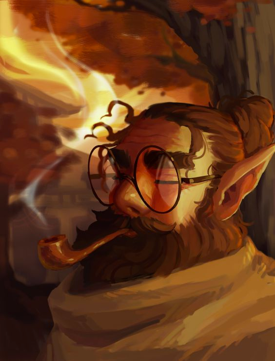 A rare sight: a Gnome standing still and enjoying the moment. Rest assured his mind is never resting