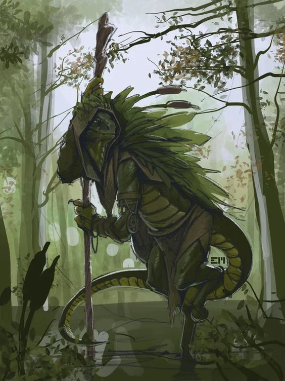 Despite their reputation as savages, many Lizardfolk are expert herbalists and spellcasters