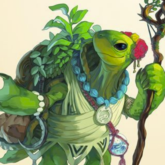 Turtlefolk commonly fulfill shamanistic and druidic roles within their local ecosystem