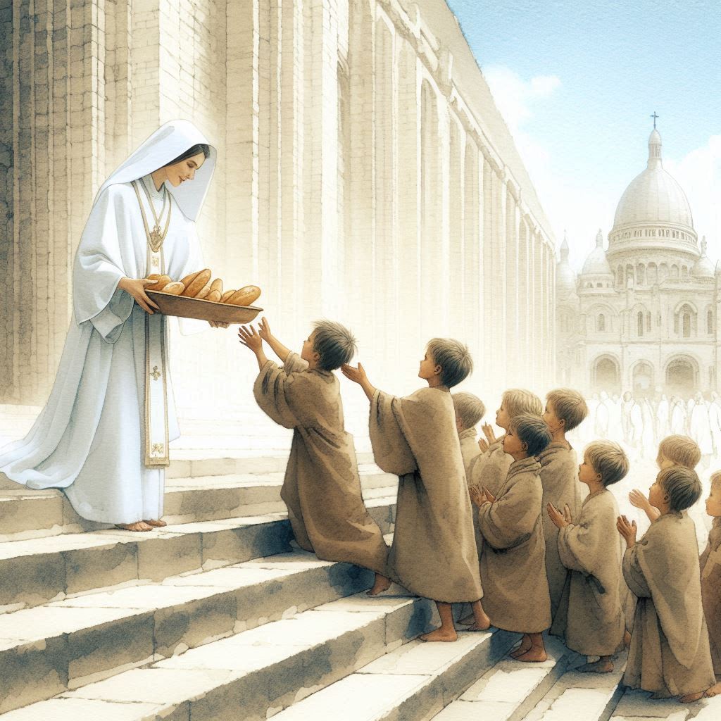 Humans often look after their own, even though this charitable spirit rarely extends beyond their own kind.