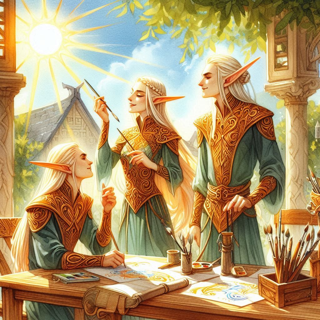 Elves commonly spend many centuries to master skills which they're passionate about, lending credence to their legendary wisdom and skill.