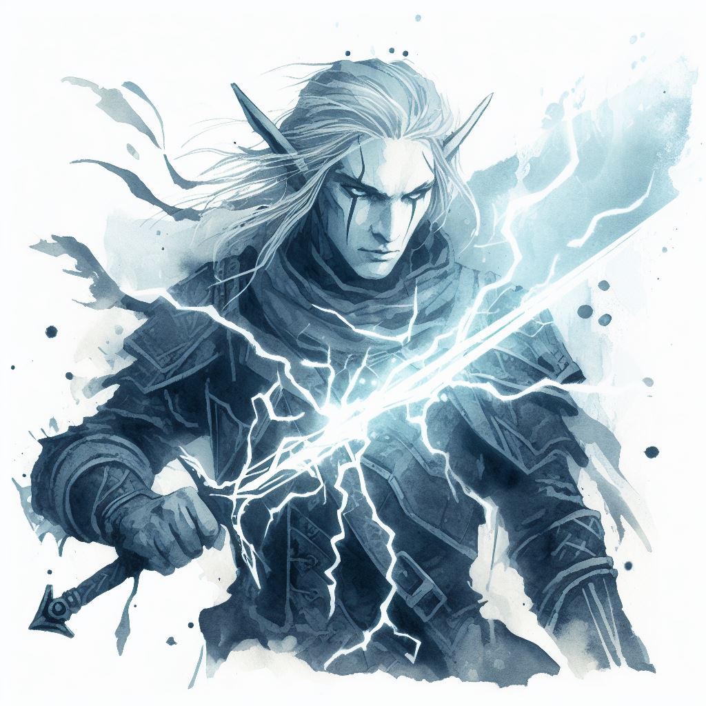 Shocking Grasp hurts a lot more when it's delivered with a sword.